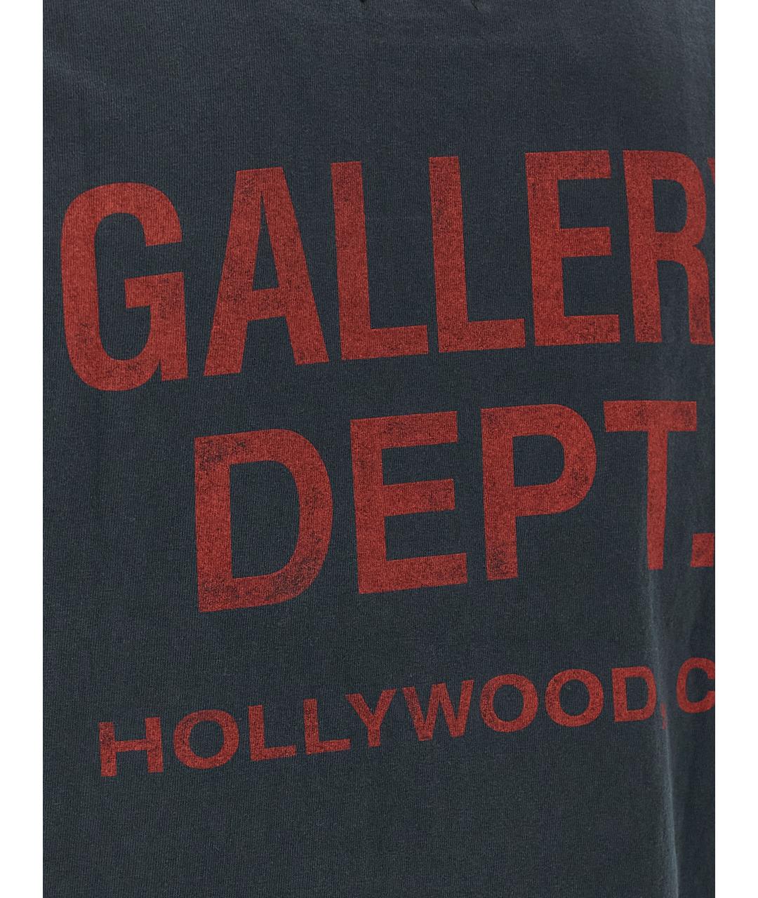 Gallery Dept Черная хлопковая футболка, фото 4