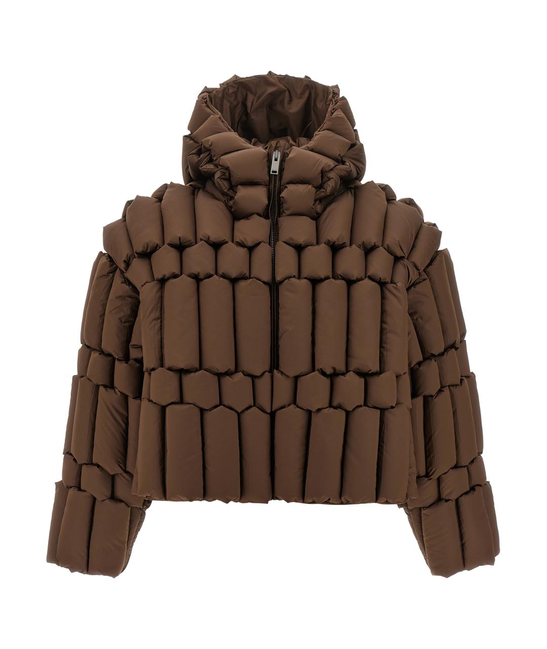 RAXXY Коричневый полиамидовый пуховик, фото 1