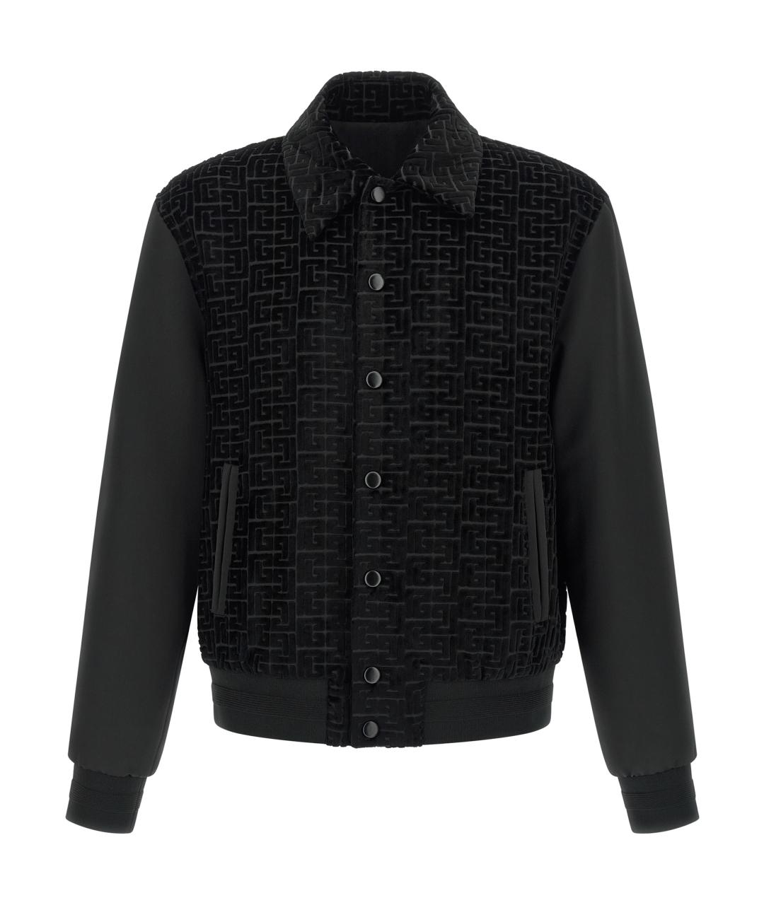 BALMAIN Черная хлопковая куртка, фото 1
