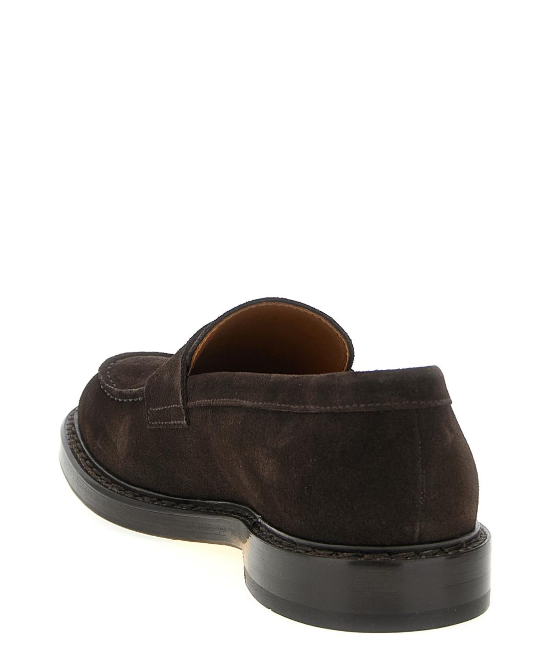 DOUCAL'S Коричневые кожаные лоферы, фото 3