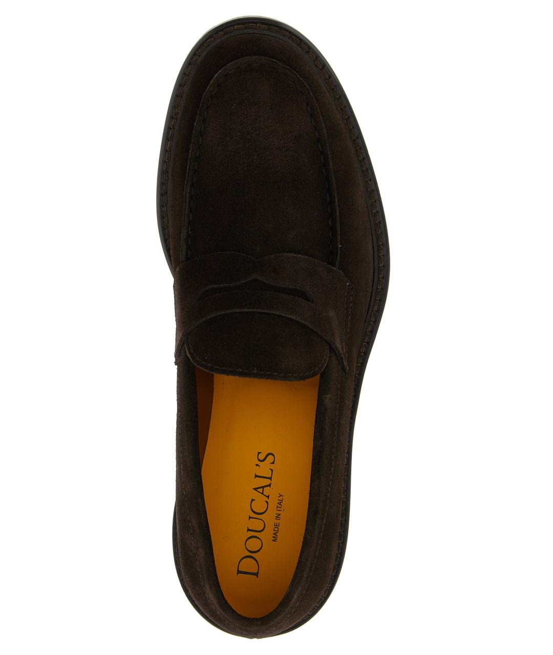 DOUCAL'S Коричневые кожаные лоферы, фото 4