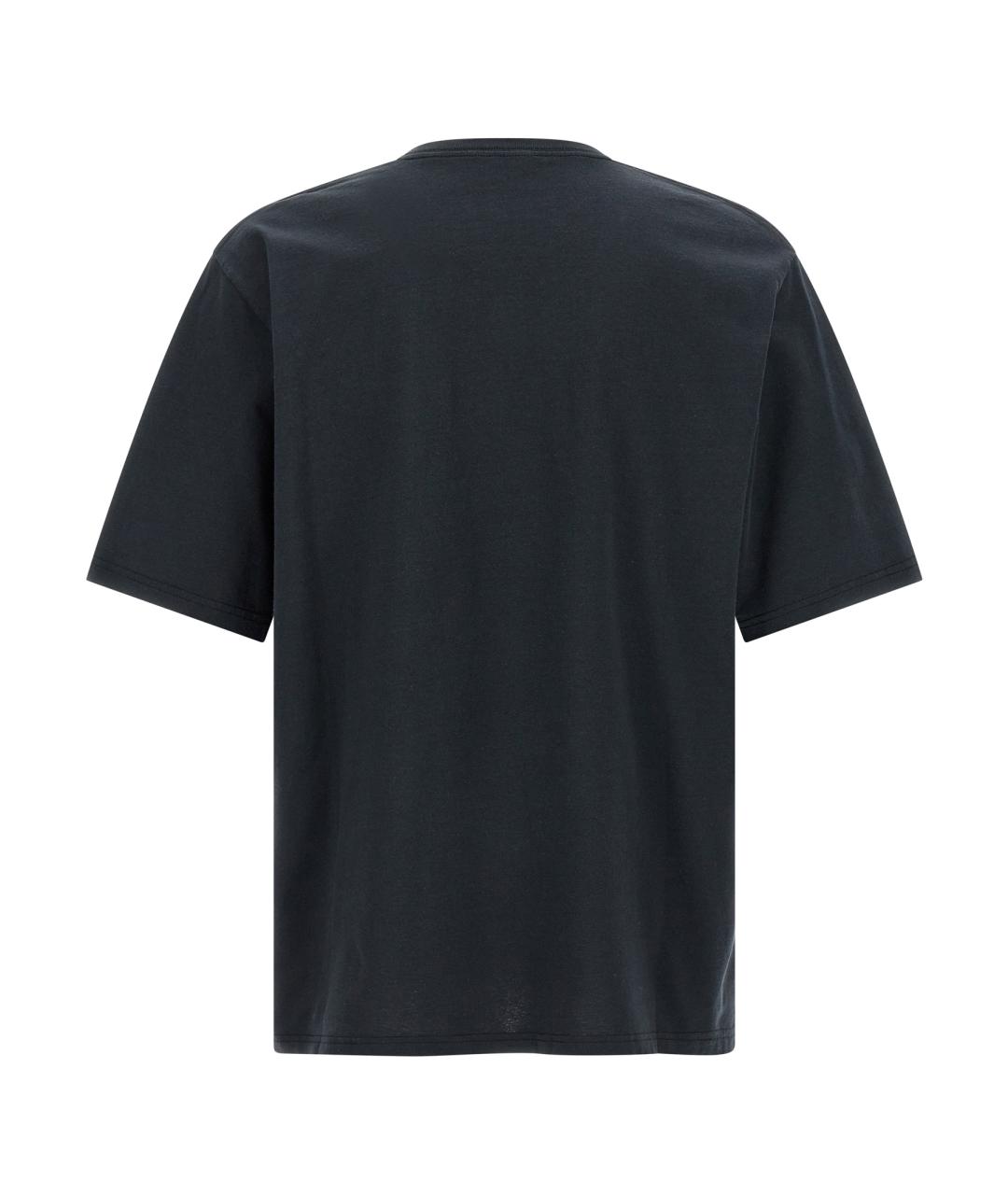 ALEXANDER MCQUEEN Черная хлопковая футболка, фото 2