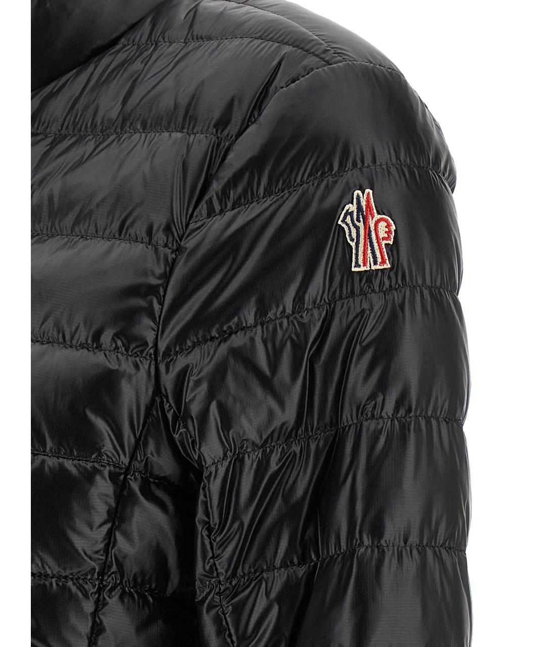 MONCLER GRENOBLE Черный полиамидовый пуховик, фото 4