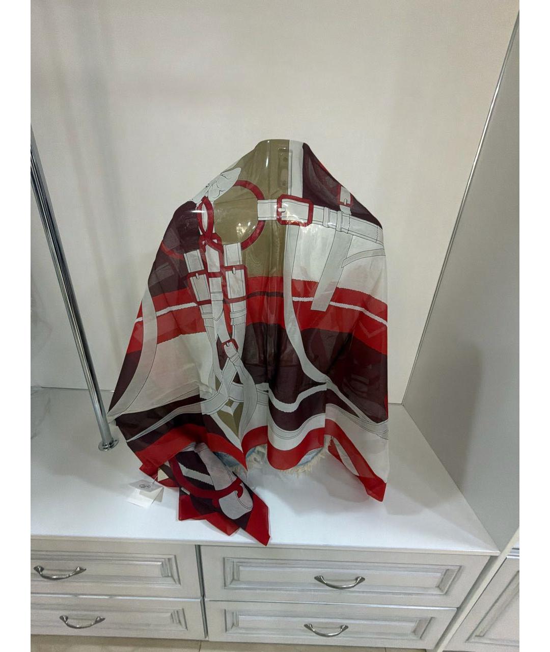 HERMES Мульти хлопковое парео, фото 2