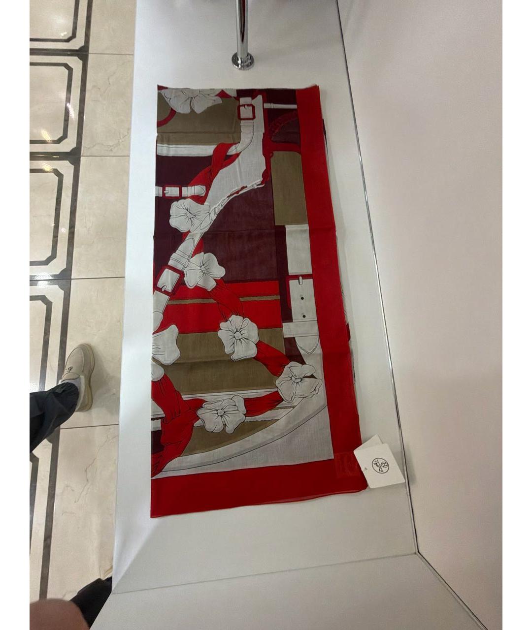 HERMES Мульти хлопковое парео, фото 5