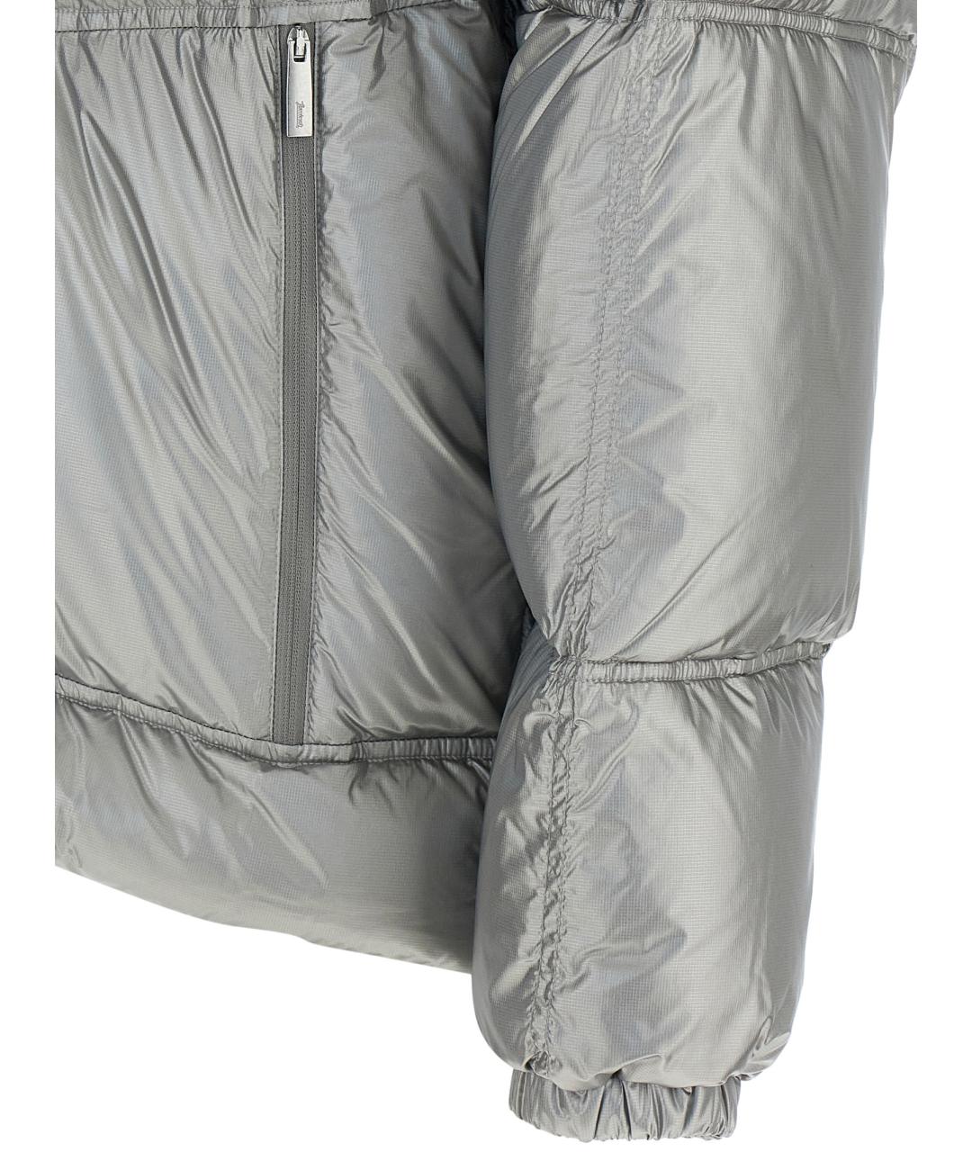 LAMINAR Серебрянный полиамидовый пуховик, фото 3