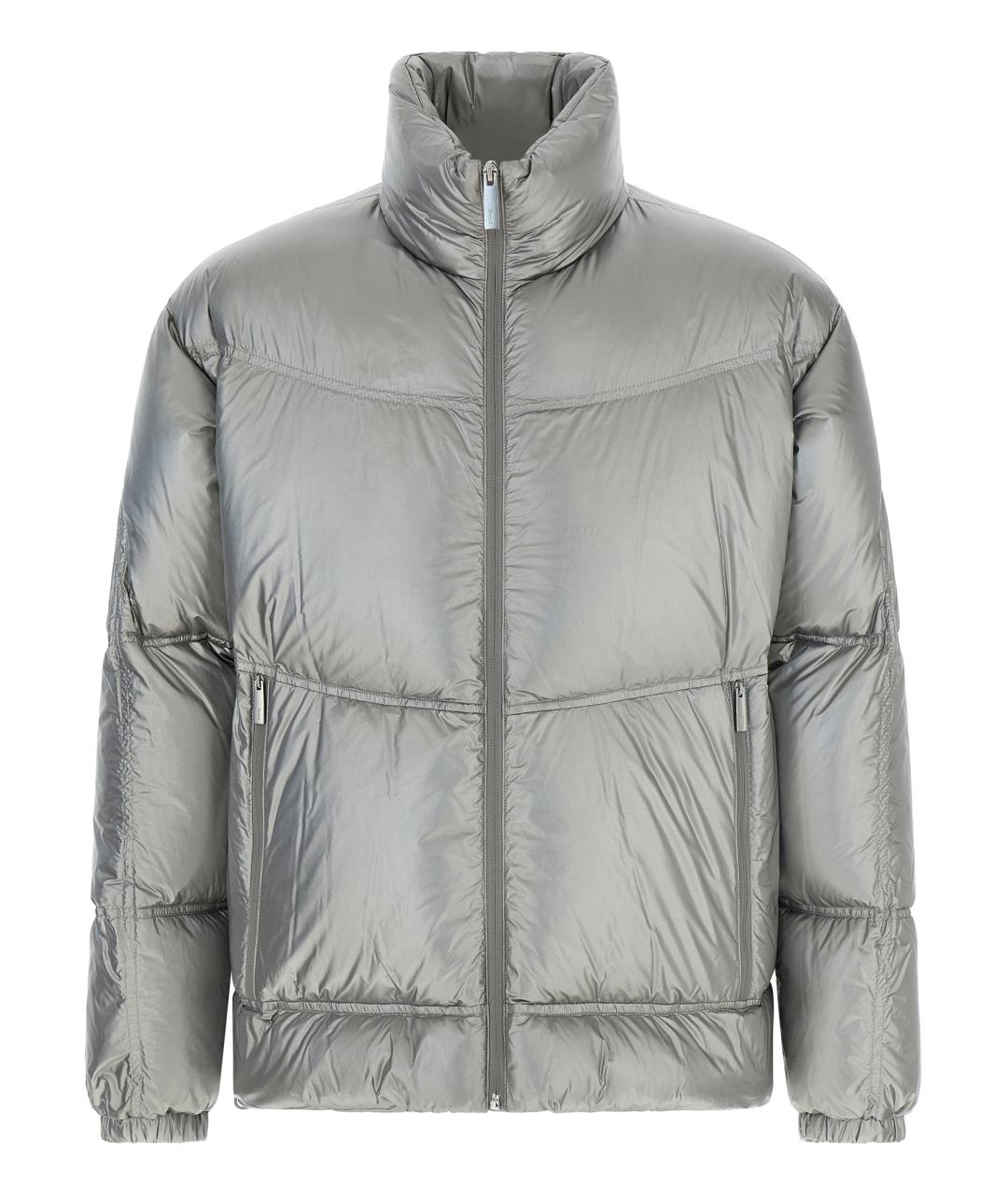 LAMINAR Серебрянный полиамидовый пуховик, фото 1