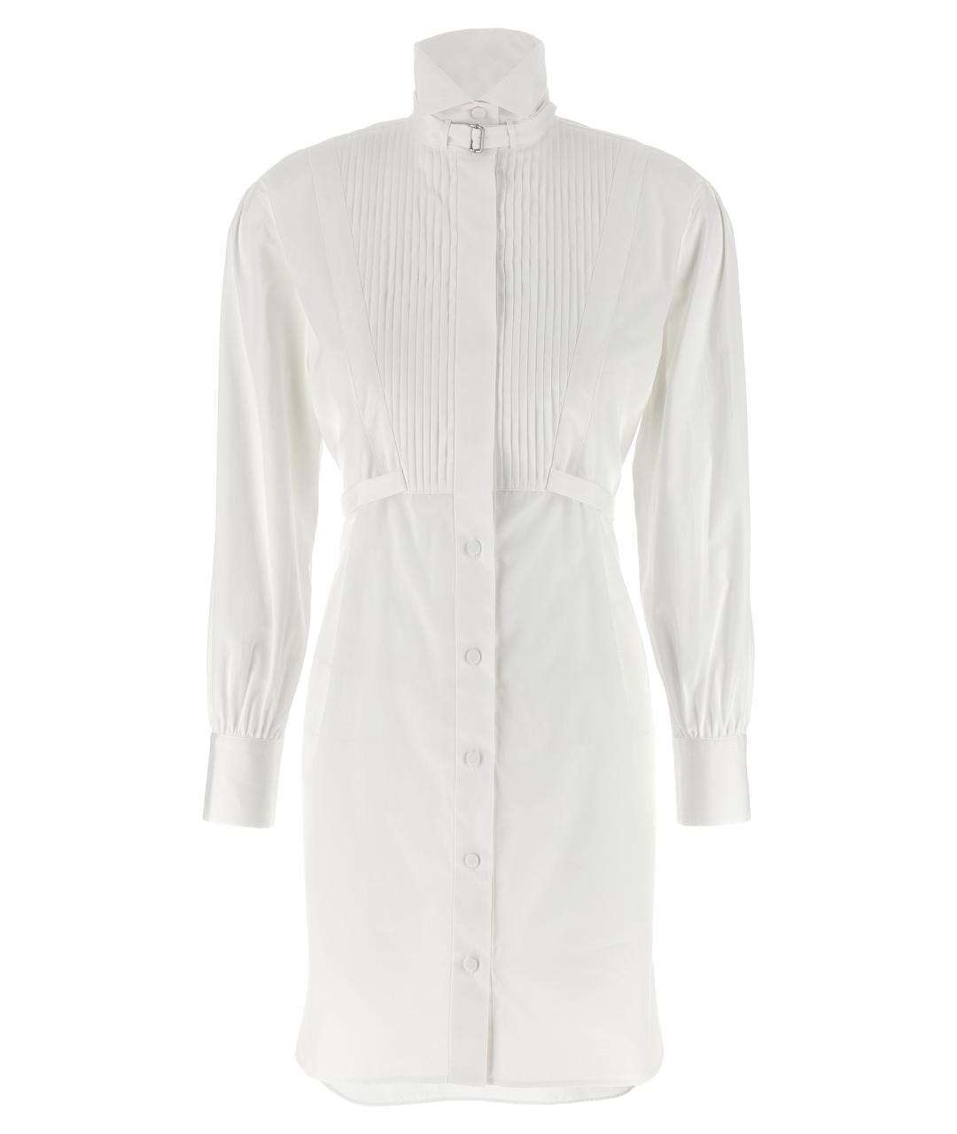 ALEXANDER MCQUEEN Белое хлопковое платье, фото 1