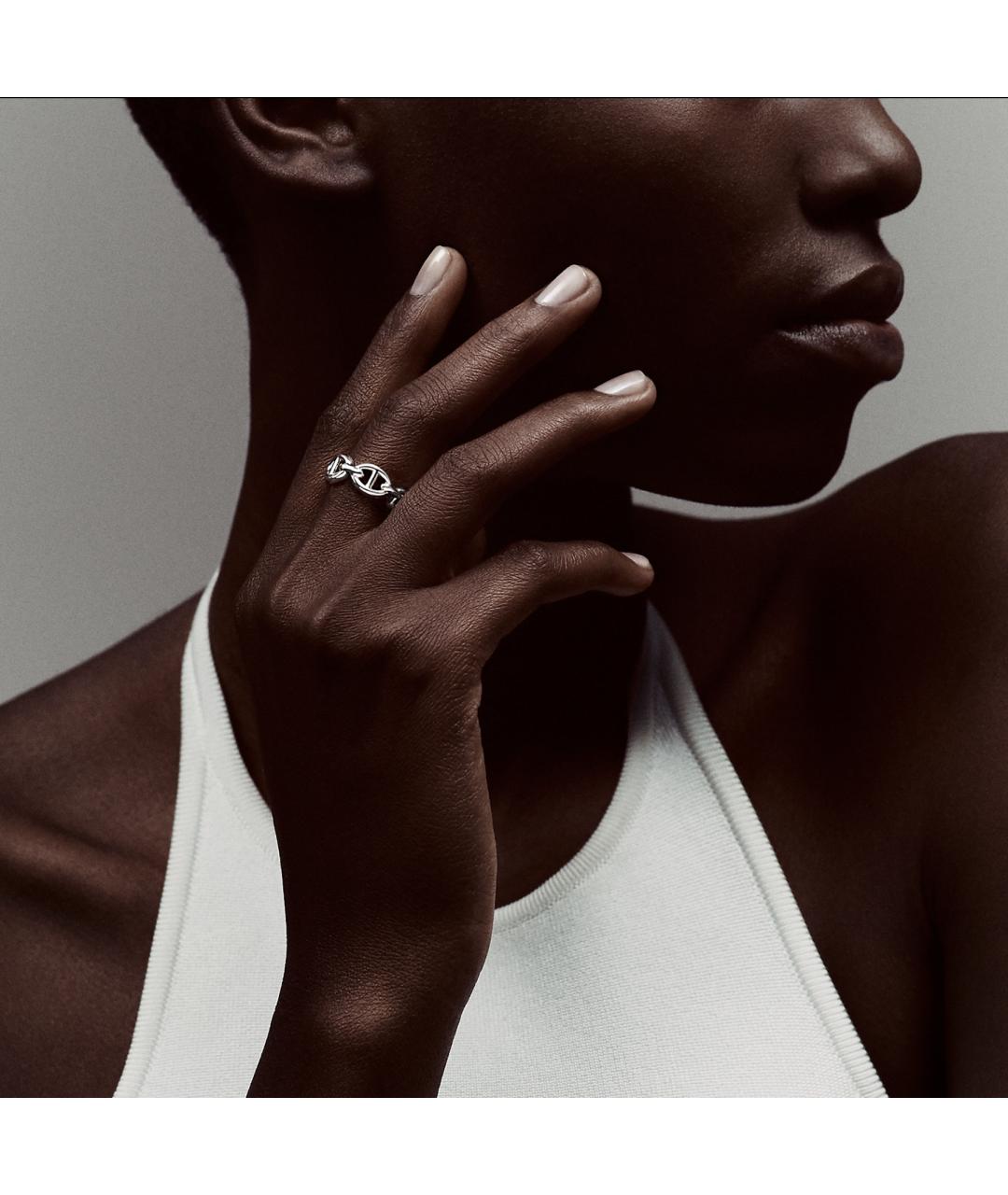 HERMES Серебряное серебряное кольцо, фото 5