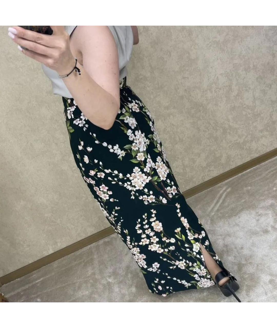 DOLCE&GABBANA Черная юбка макси, фото 5