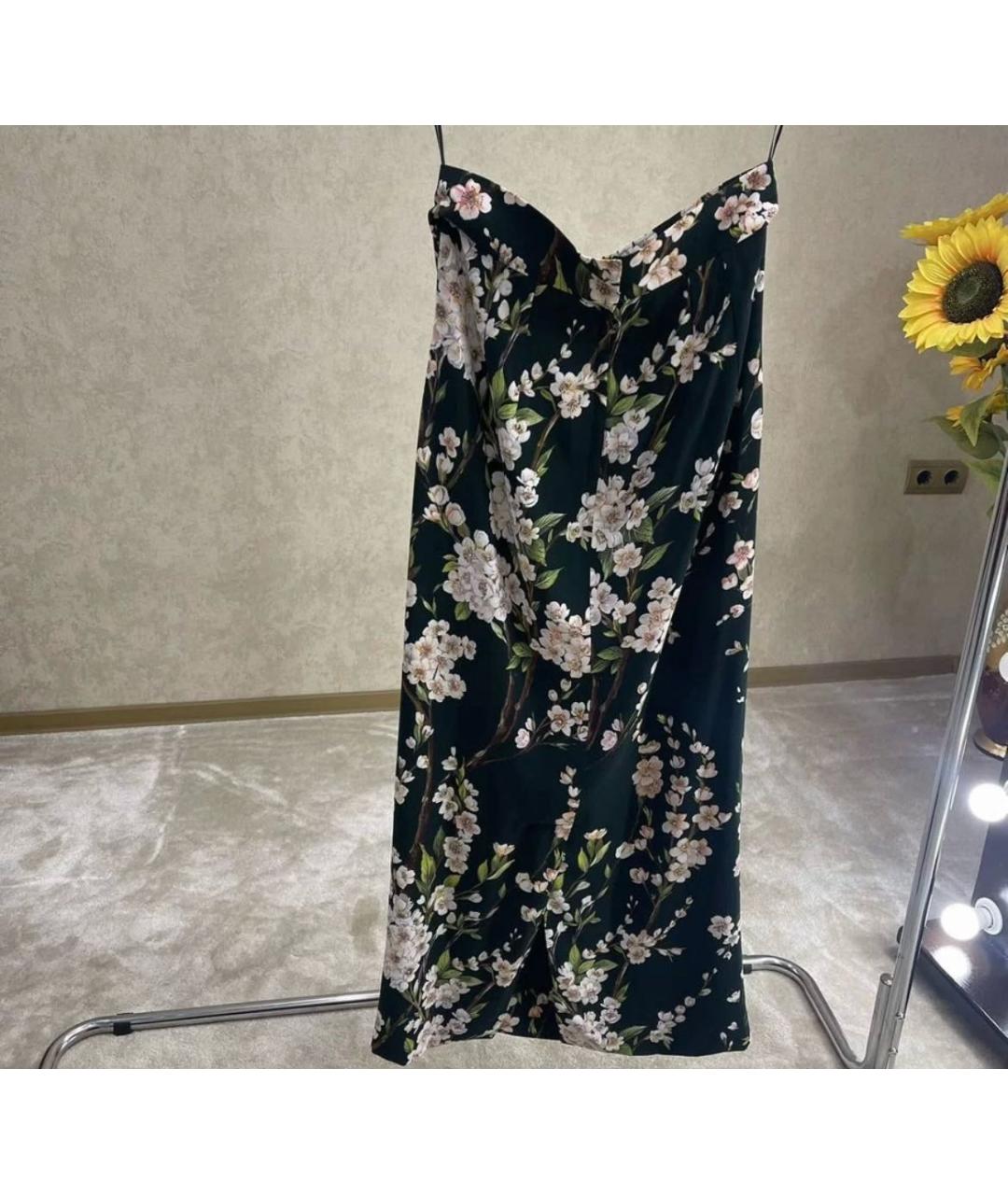 DOLCE&GABBANA Черная юбка макси, фото 6