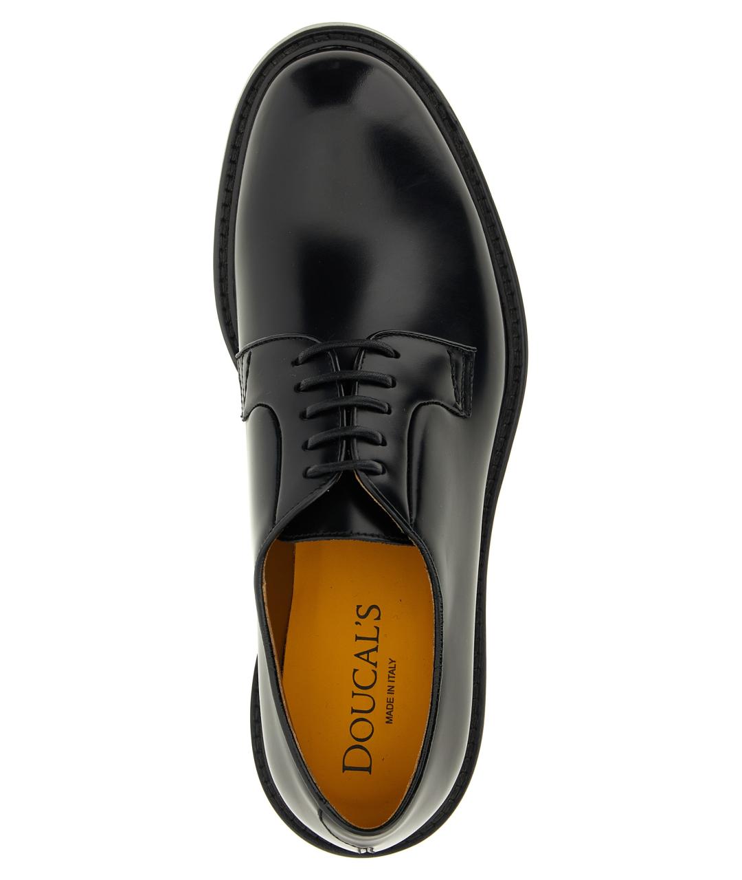 DOUCAL'S Черные кожаные туфли, фото 4