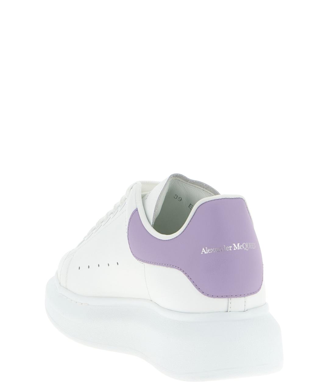 ALEXANDER MCQUEEN Фиолетовые кожаные кроссовки, фото 3
