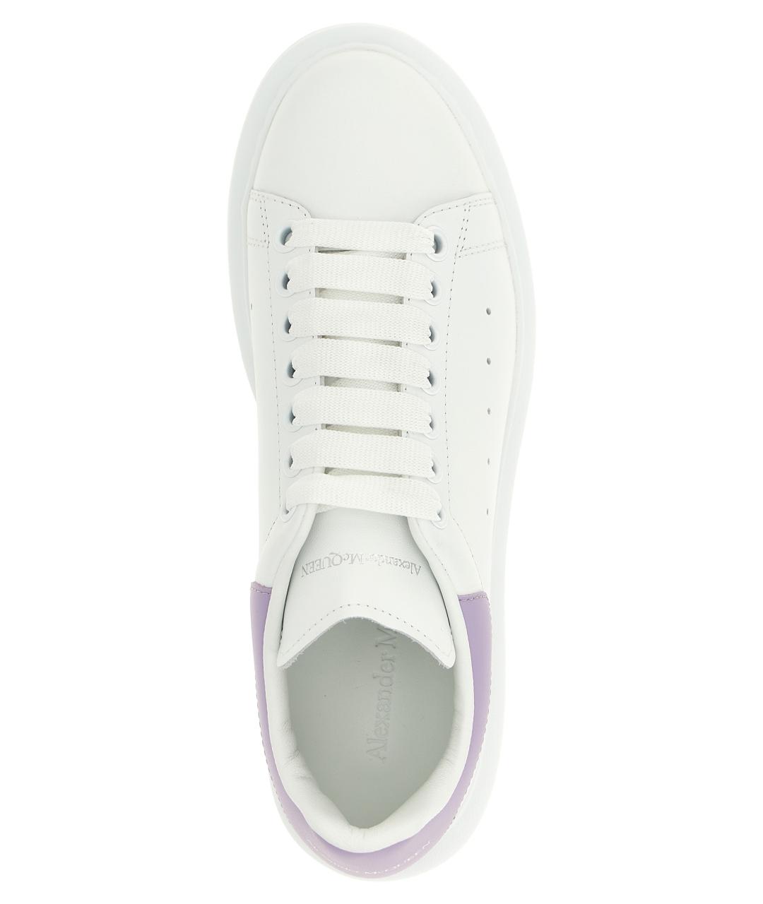 ALEXANDER MCQUEEN Фиолетовые кожаные кроссовки, фото 4