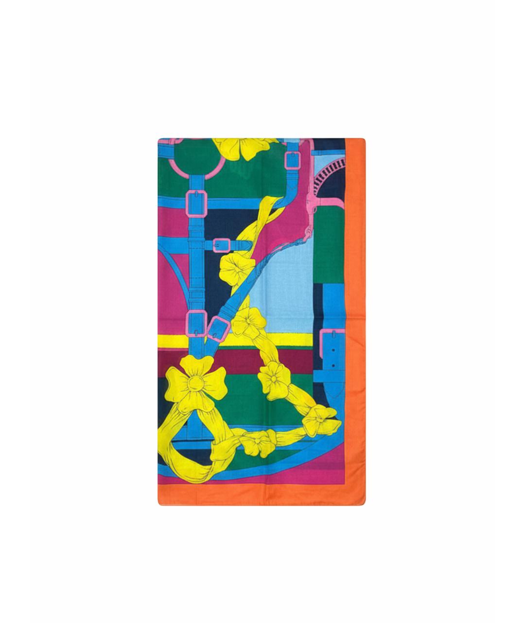 HERMES Мульти хлопковое парео, фото 1