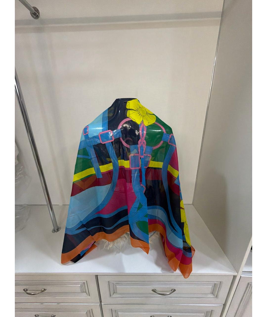 HERMES Мульти хлопковое парео, фото 2