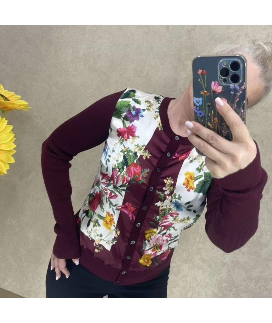 DOLCE&GABBANA Бордовый джемпер / свитер, фото 6