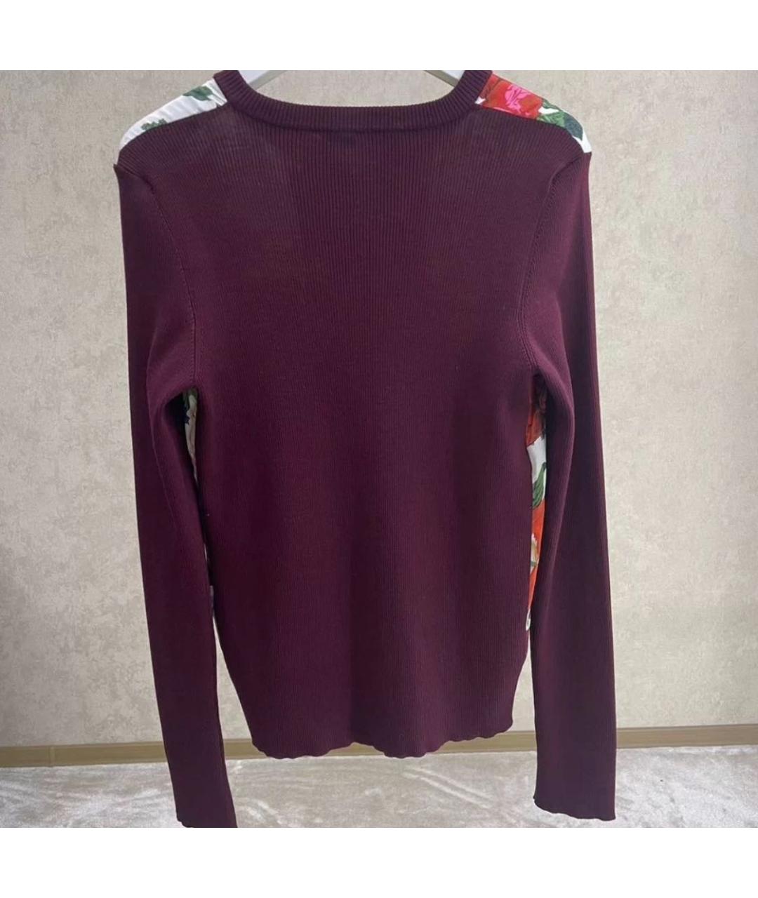 DOLCE&GABBANA Бордовый джемпер / свитер, фото 2
