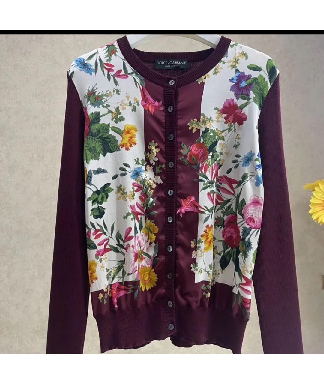 DOLCE&GABBANA Бордовый джемпер / свитер, фото 7