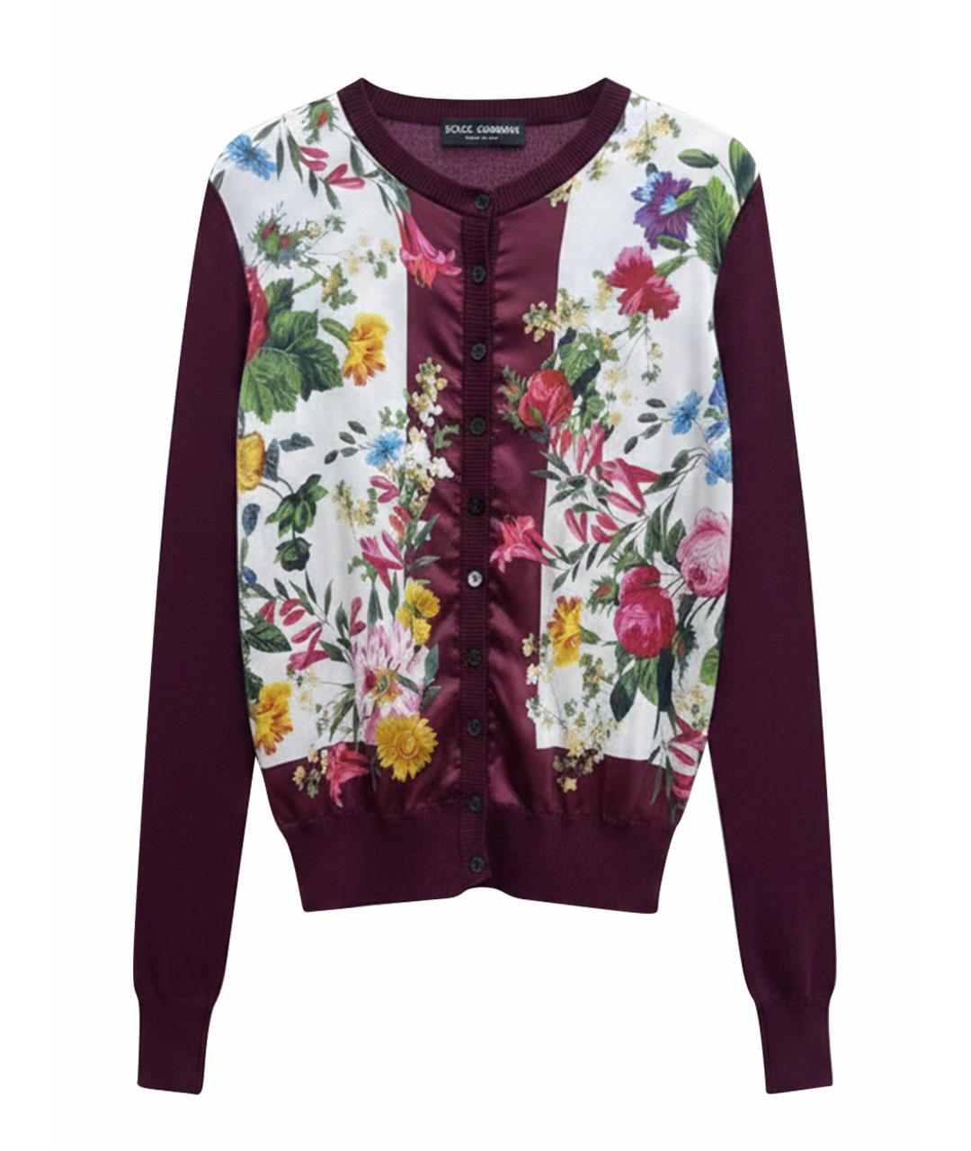 DOLCE&GABBANA Бордовый джемпер / свитер, фото 1