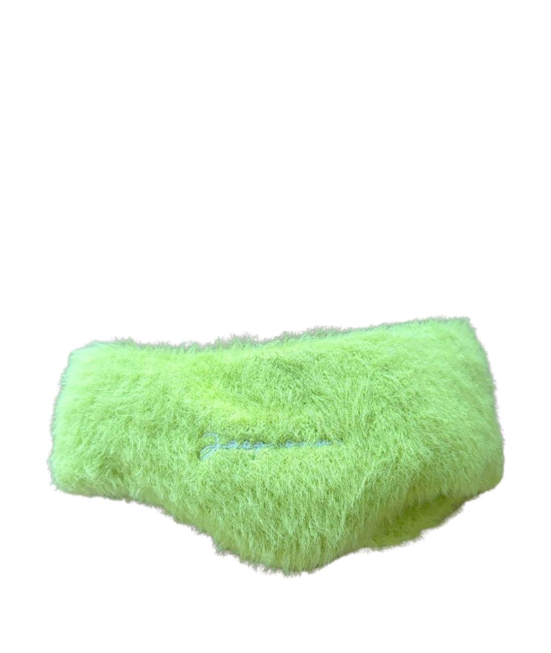 JACQUEMUS Салатовая повязка на голову, фото 1