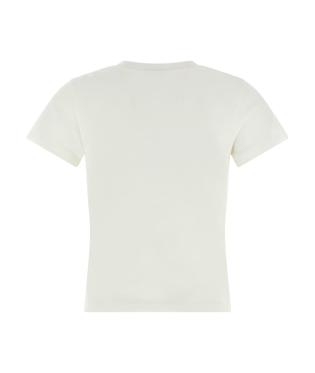 ALEXANDER MCQUEEN Белая хлопковая футболка, фото 2