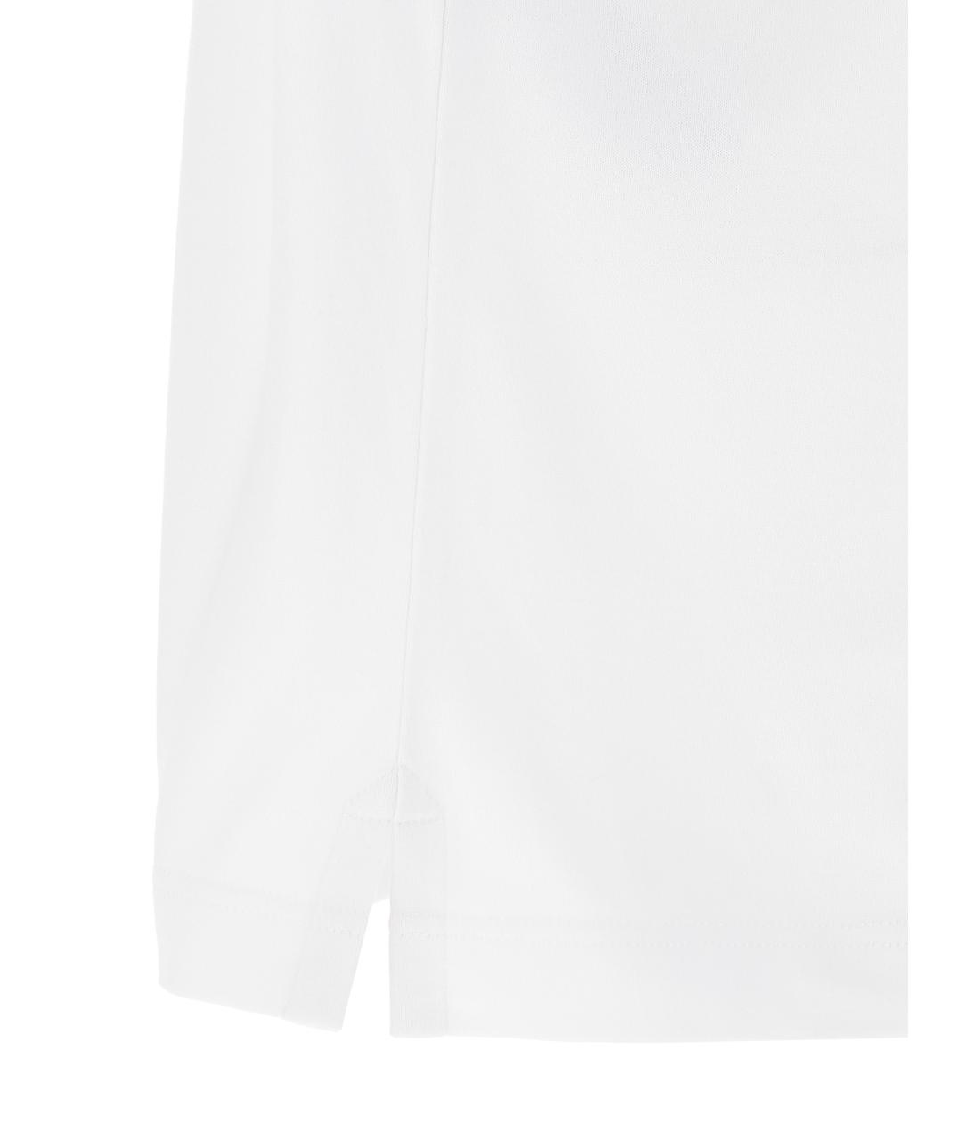 ALEXANDER MCQUEEN Белая хлопковая футболка, фото 4