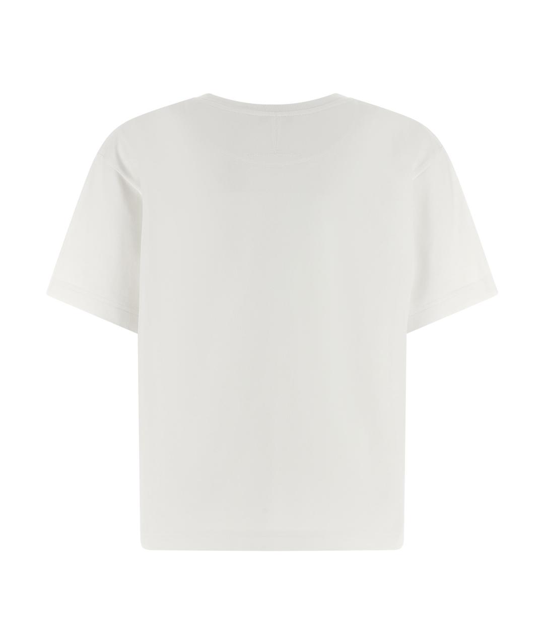 ALEXANDER MCQUEEN Белая хлопковая футболка, фото 2