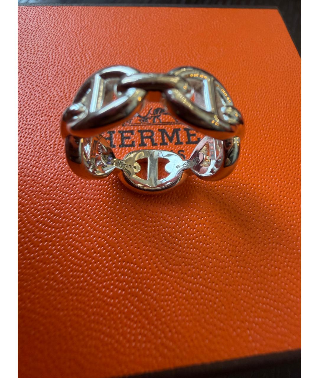 HERMES Серебряное серебряное кольцо, фото 4