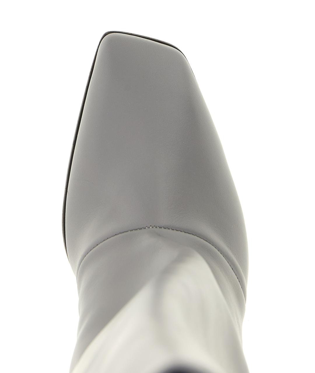 VICINI Серые кожаные сапоги, фото 4