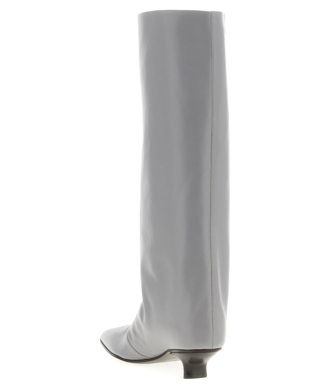 VICINI Серые кожаные сапоги, фото 3