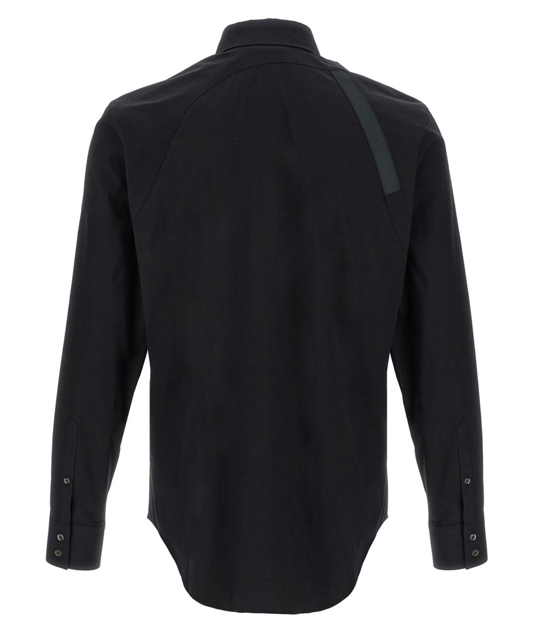 ALEXANDER MCQUEEN Черная хлопковая кэжуал рубашка, фото 2
