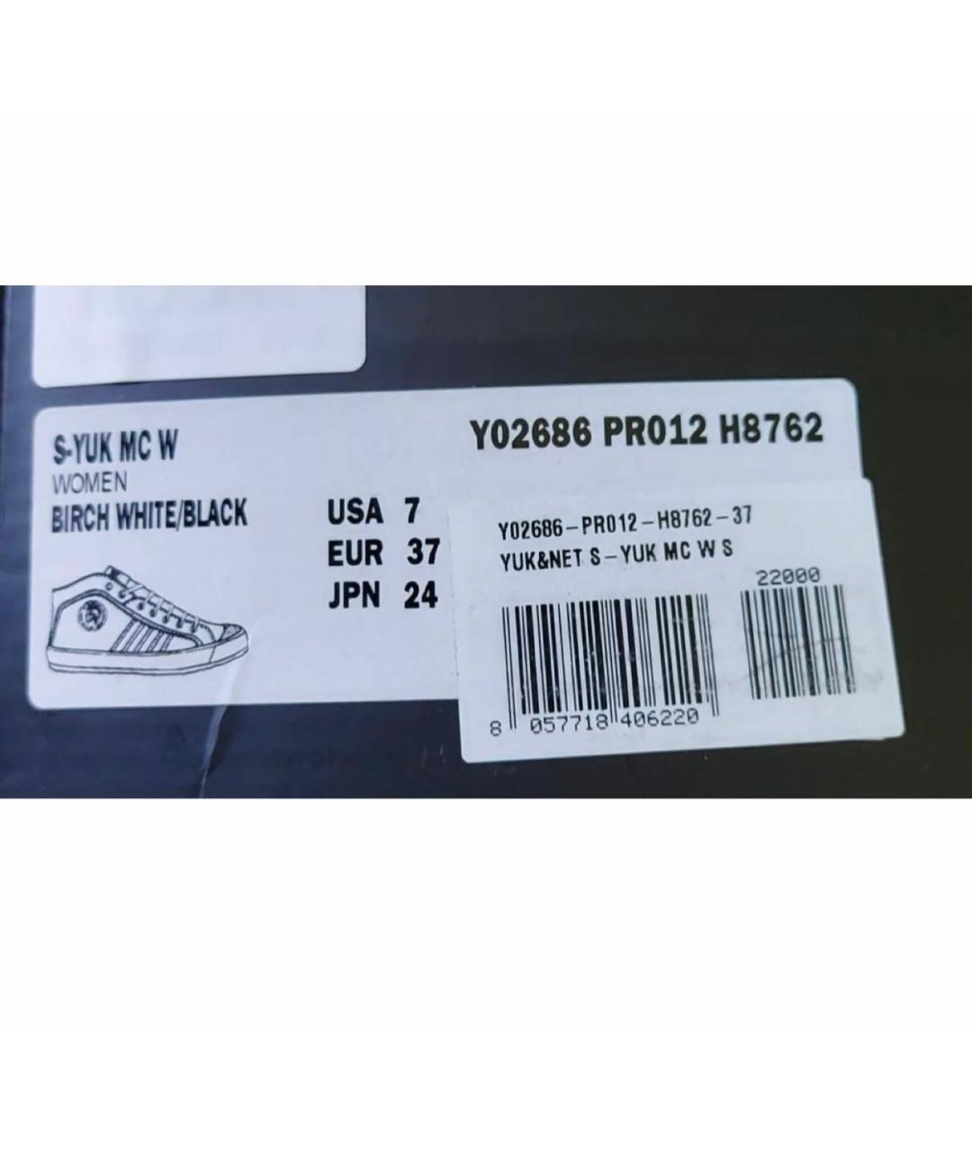 DIESEL Черные текстильные кеды, фото 6