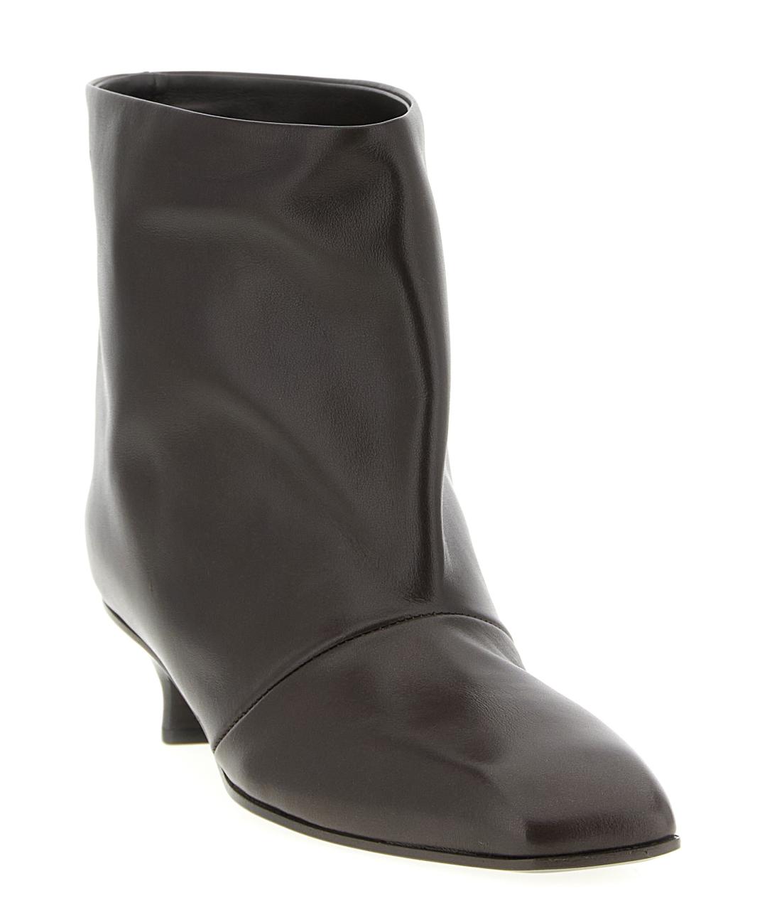 VICINI Коричневые кожаные ботильоны, фото 2
