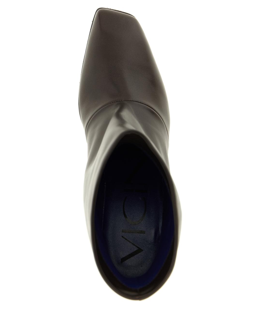 VICINI Коричневые кожаные ботильоны, фото 4