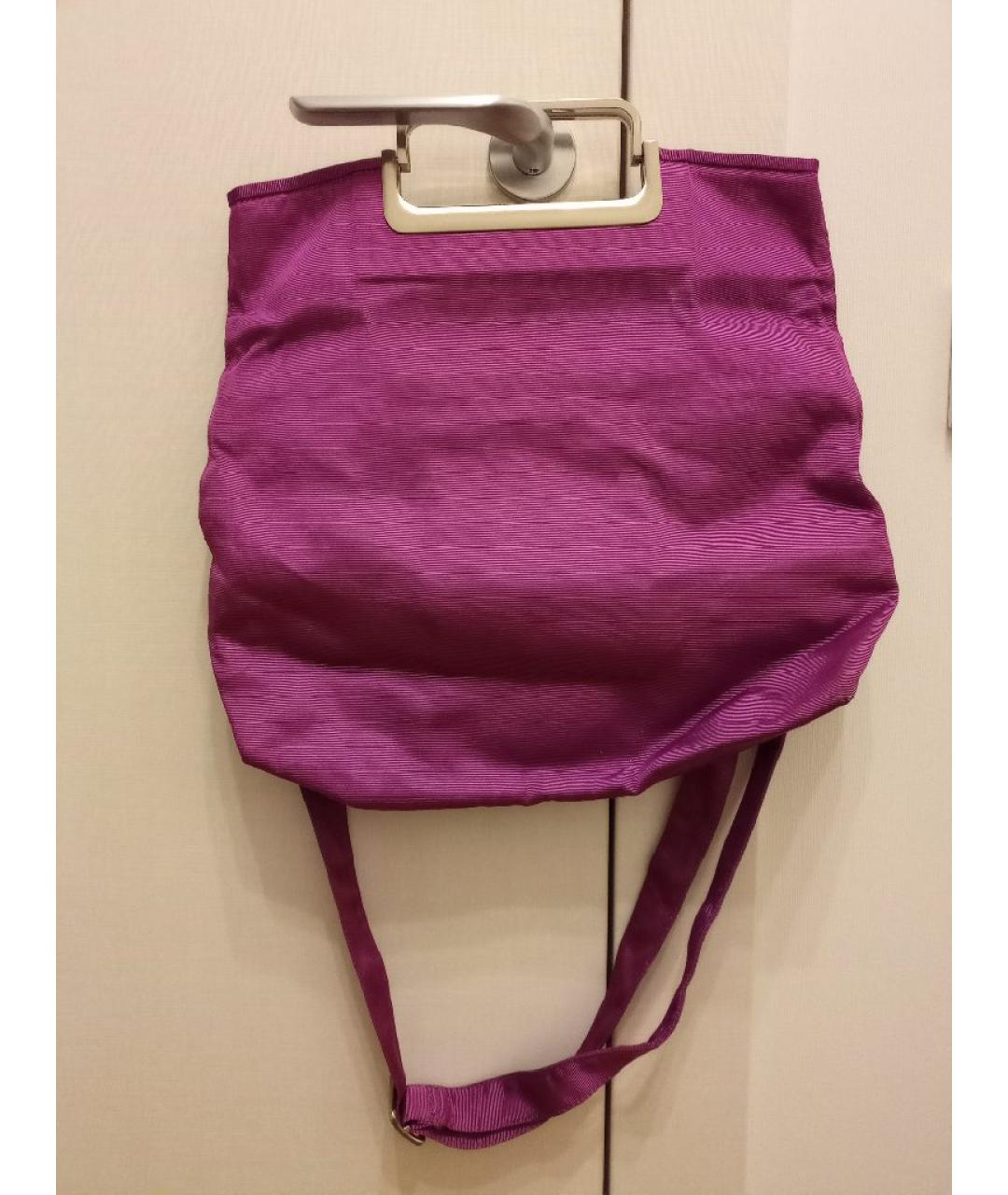 ALBERTA FERRETTI Фиолетовая тканевая сумка через плечо, фото 6