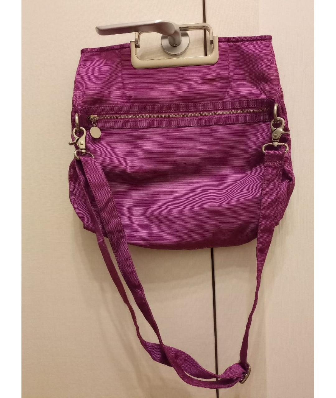 ALBERTA FERRETTI Фиолетовая тканевая сумка через плечо, фото 2