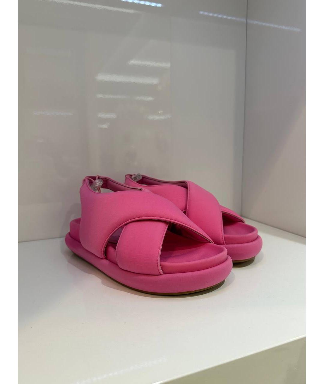 GIABORGHINI Фуксия текстильные сандалии, фото 2