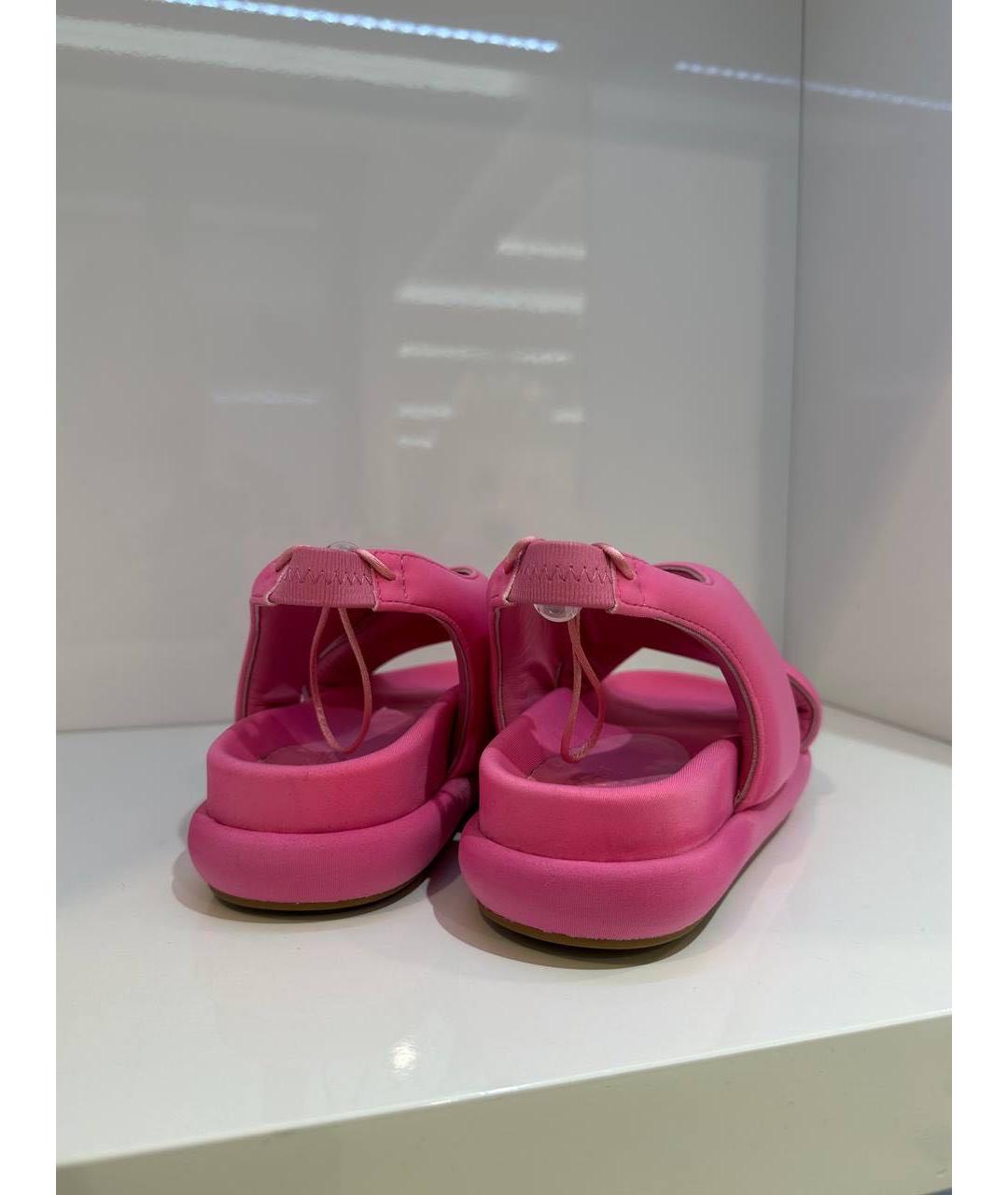 GIABORGHINI Фуксия текстильные сандалии, фото 3