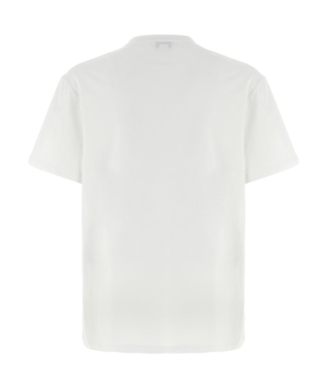 ALEXANDER MCQUEEN Белая хлопковая футболка, фото 2