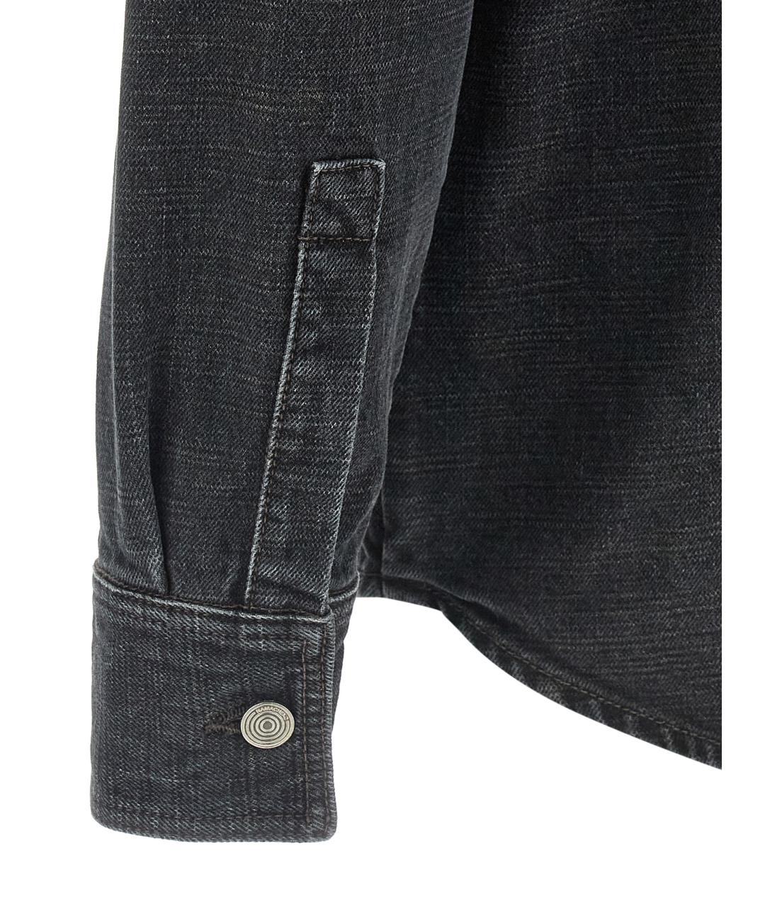 NAMACHEKO Черная хлопковая кэжуал рубашка, фото 4