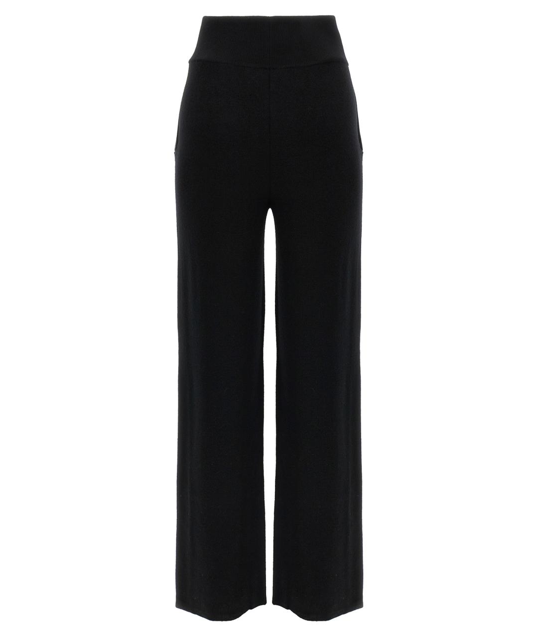 PERFECT MOMENT Черные шерстяные прямые брюки, фото 2