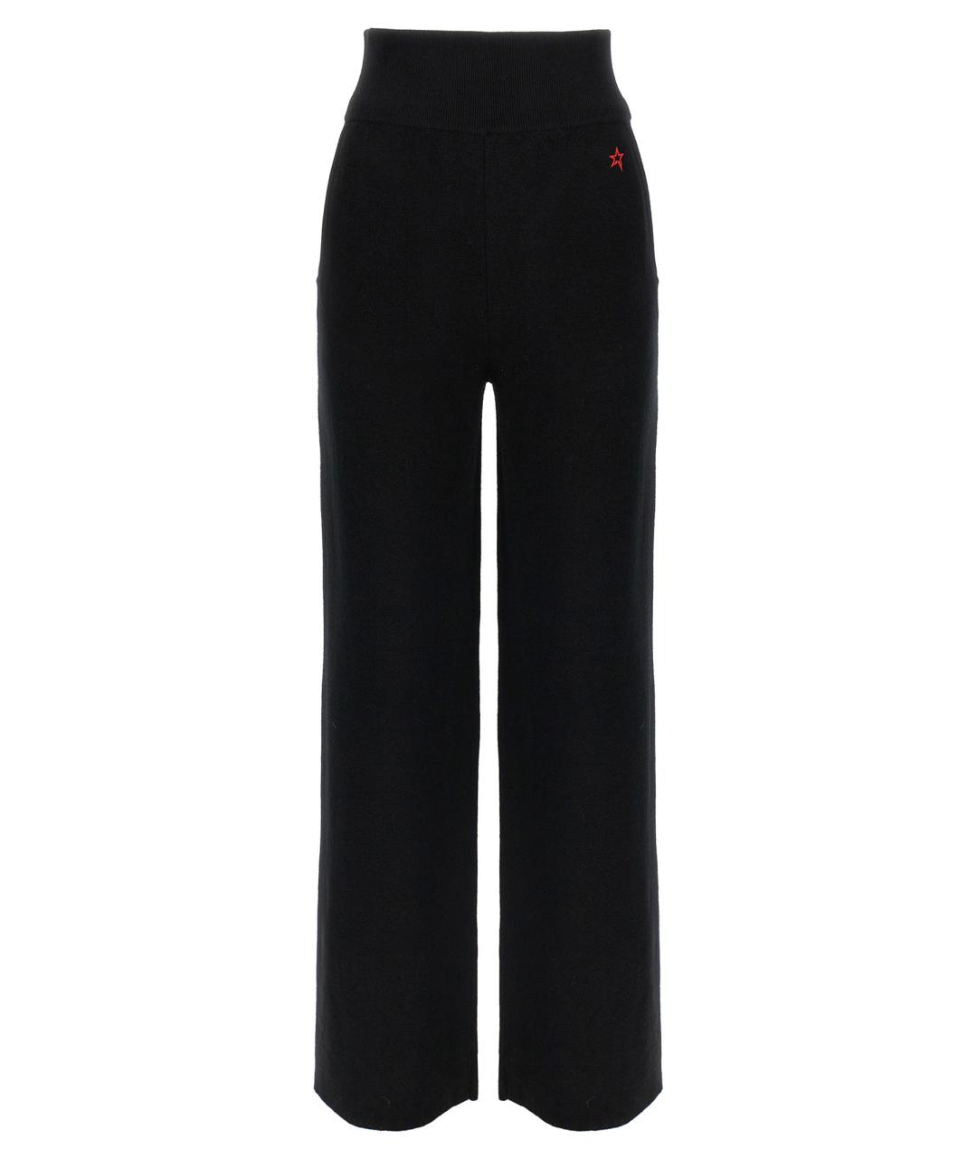 PERFECT MOMENT Черные шерстяные прямые брюки, фото 1