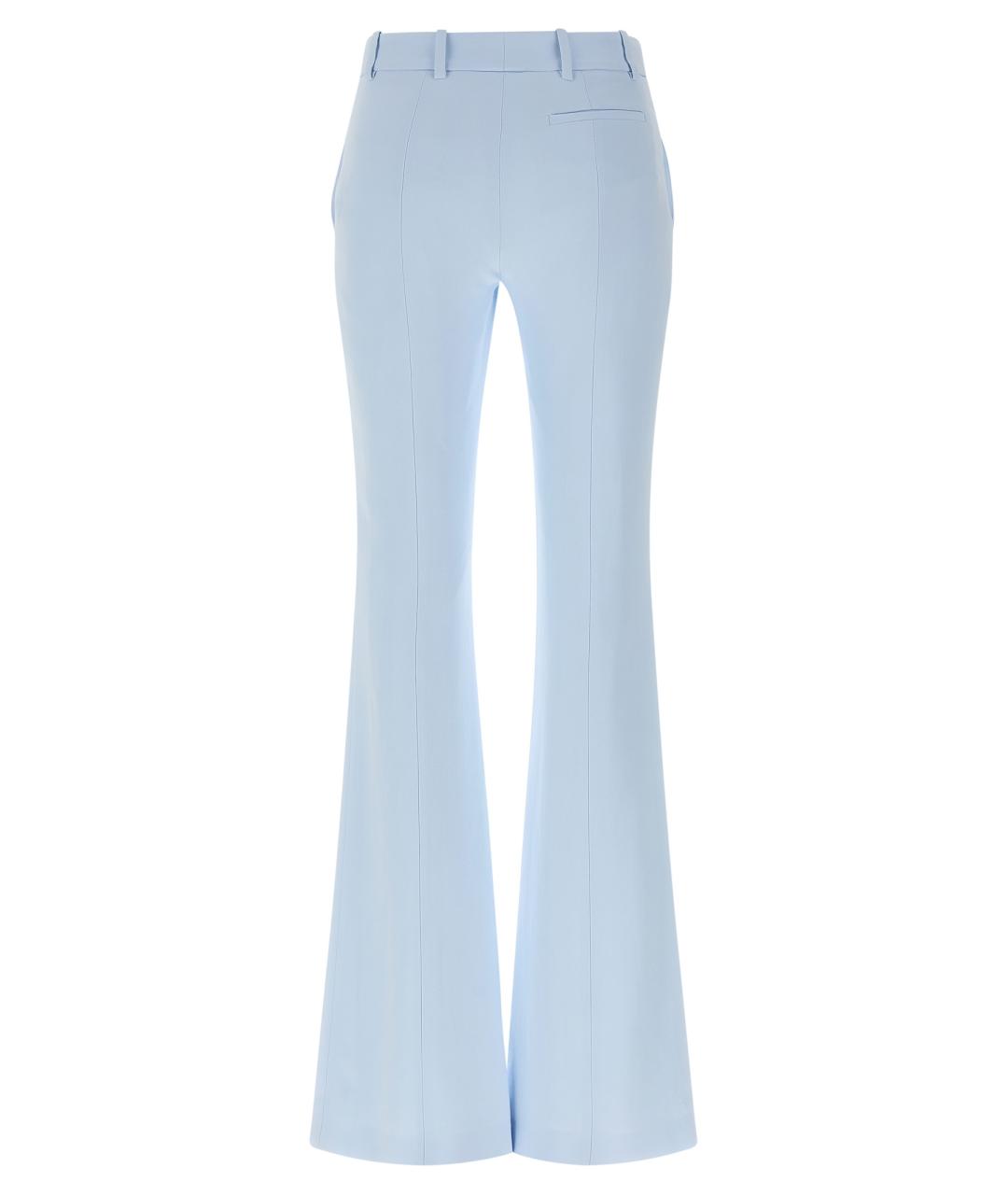 ALEXANDER MCQUEEN Голубые вискозные брюки широкие, фото 2