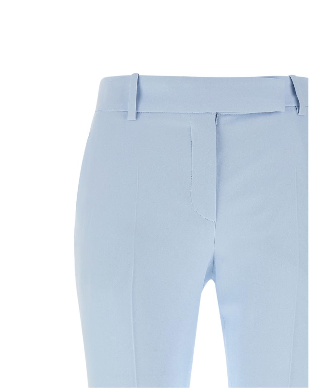 ALEXANDER MCQUEEN Голубые вискозные брюки широкие, фото 3