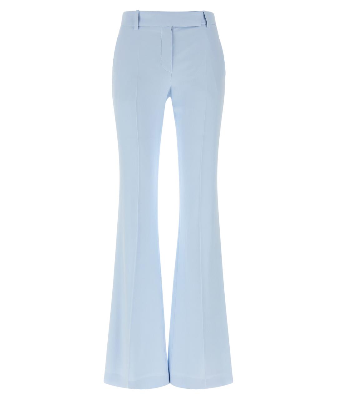 ALEXANDER MCQUEEN Голубые вискозные брюки широкие, фото 1