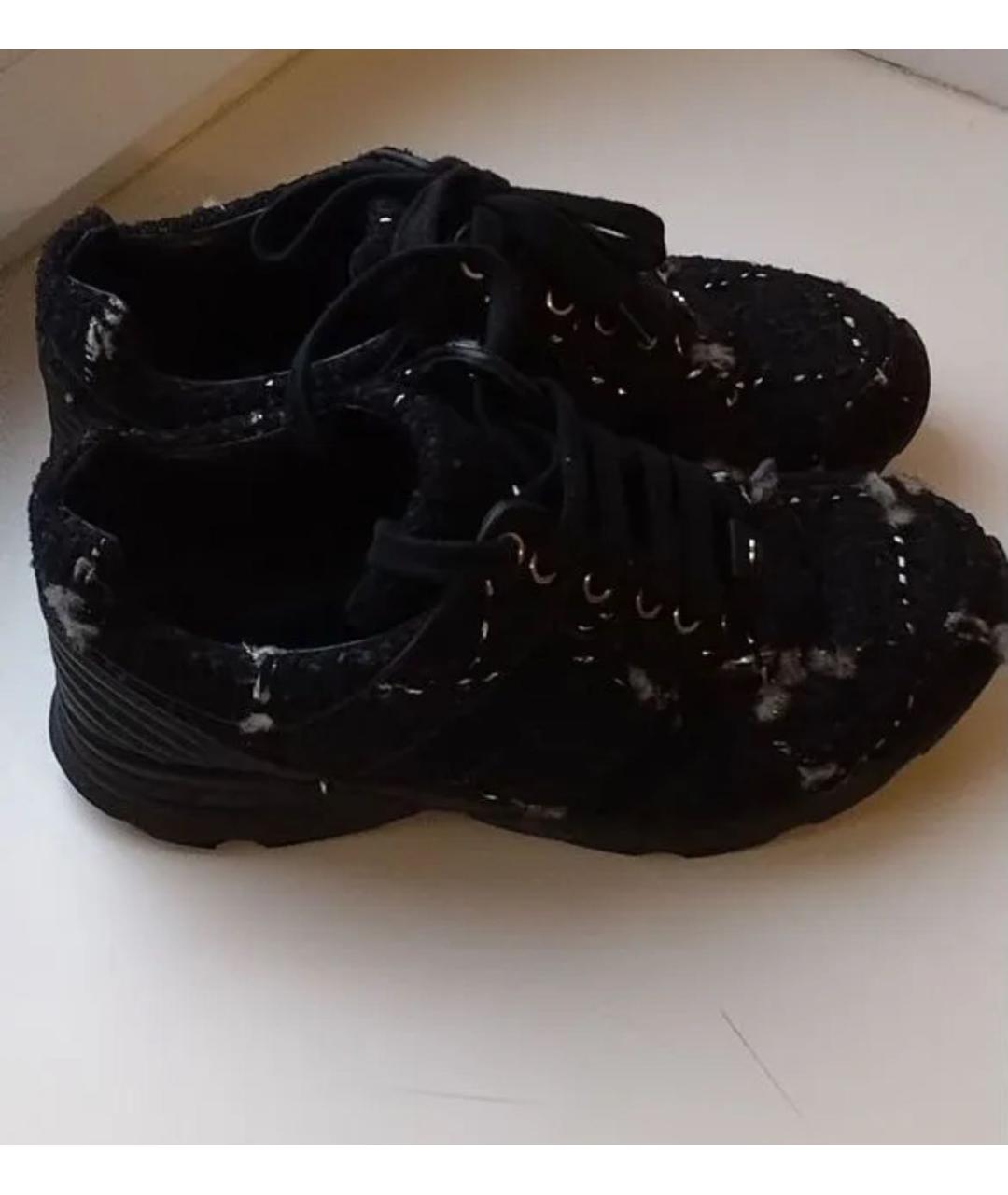 CHANEL Черные кроссовки, фото 7