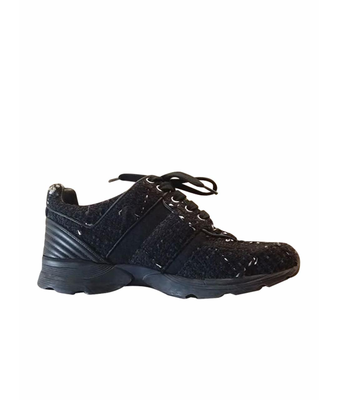 CHANEL Черные кроссовки, фото 1