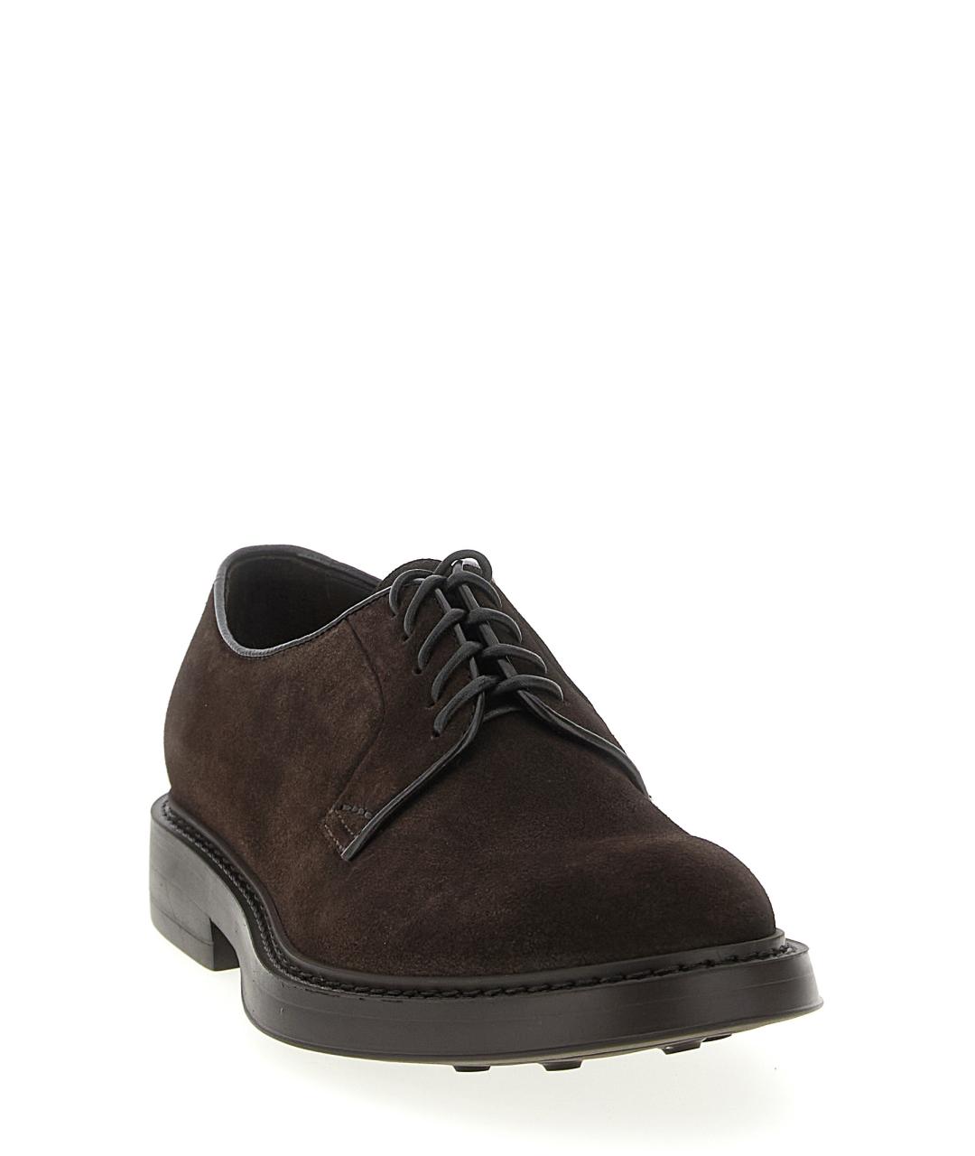 DOUCAL'S Коричневые замшевые туфли, фото 2