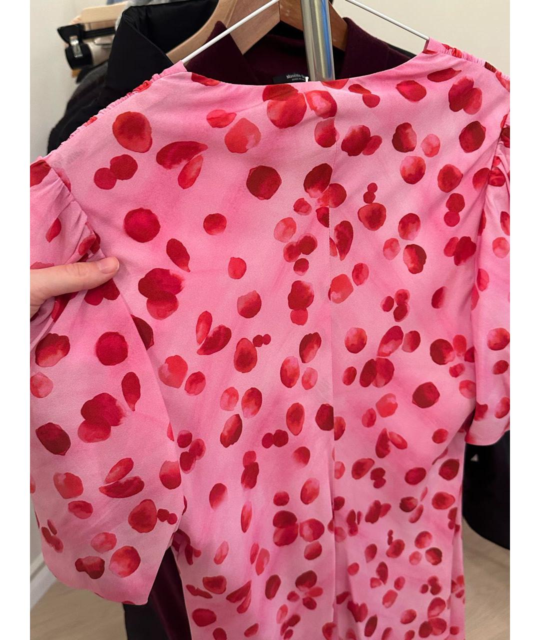 12 STOREEZ Розовое шелковое коктейльное платье, фото 5